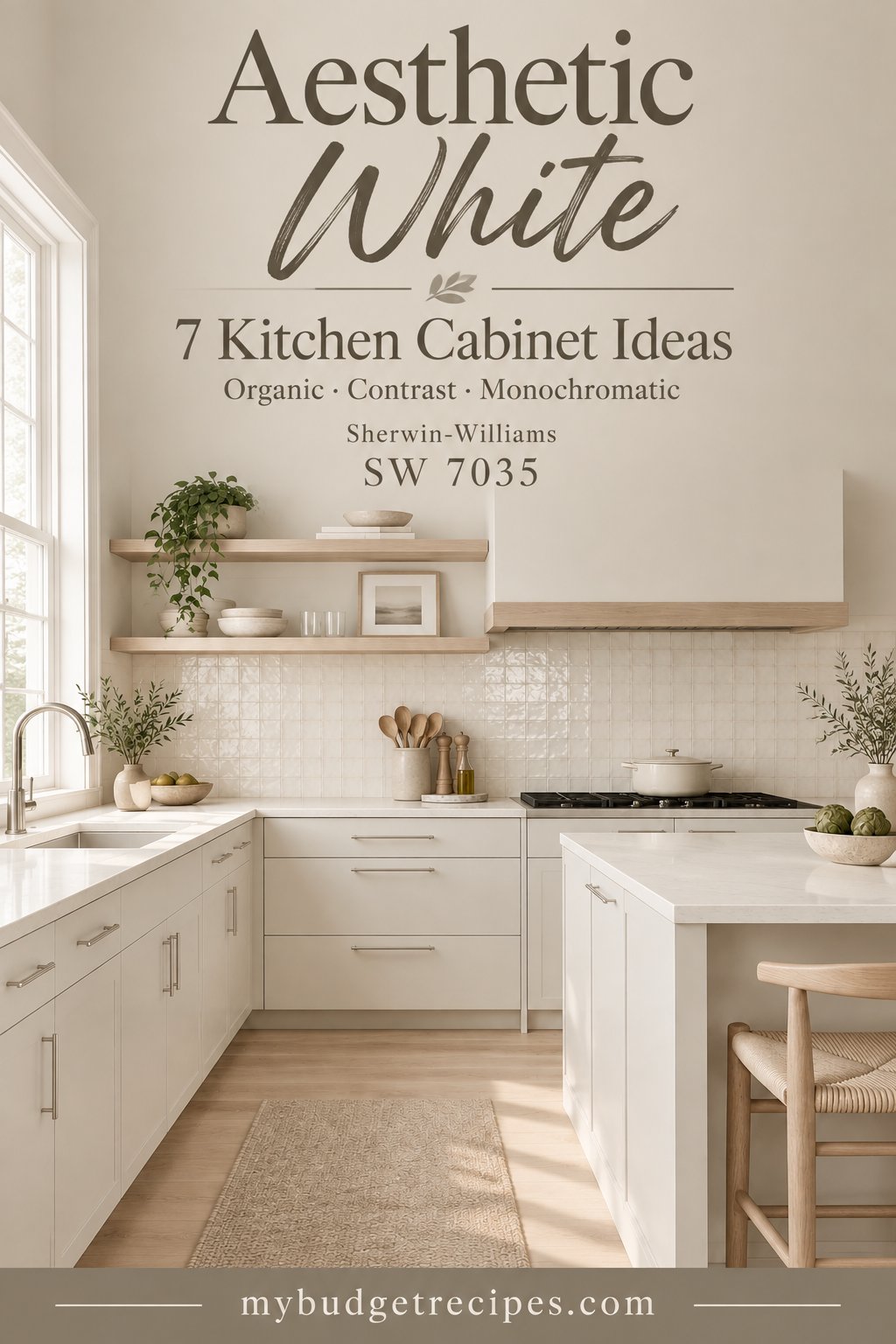 Sherwin-Williams Aesthetic White: 7 Kitchen Cabinet Ideas