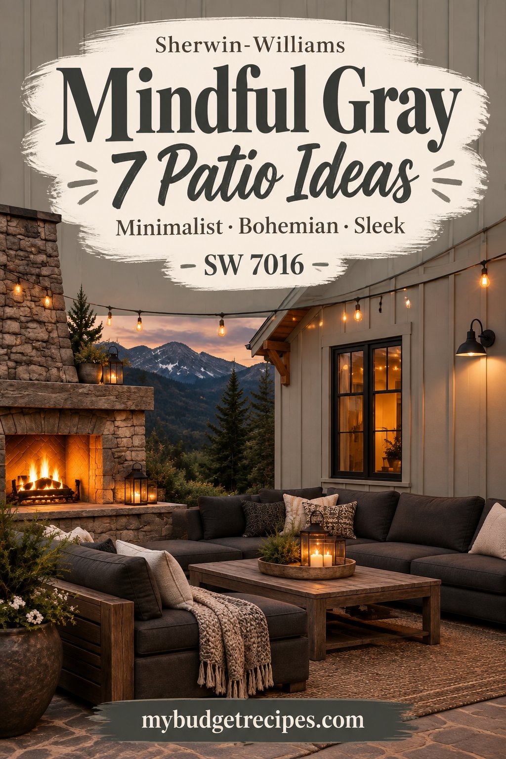 Sherwin-Williams Mindful Gray: 7 Patio Ideas