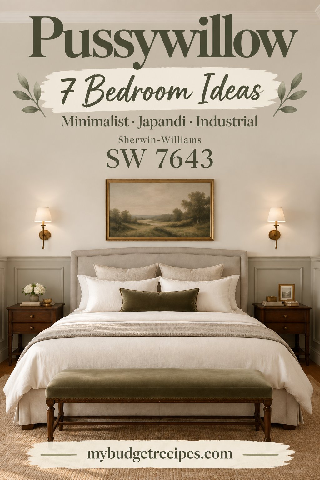 Sherwin-Williams Pussywillow: 7 Sophisticated Bedroom Ideas