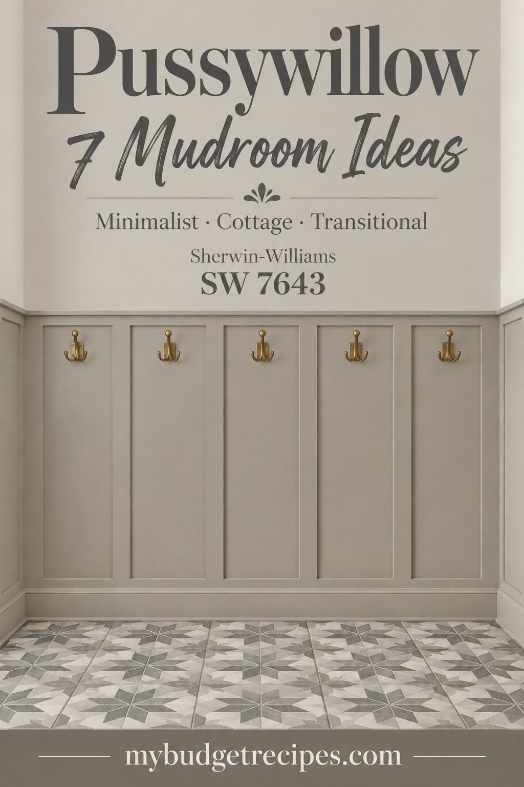Sherwin-Williams Pussywillow: 7 Mudroom Ideas