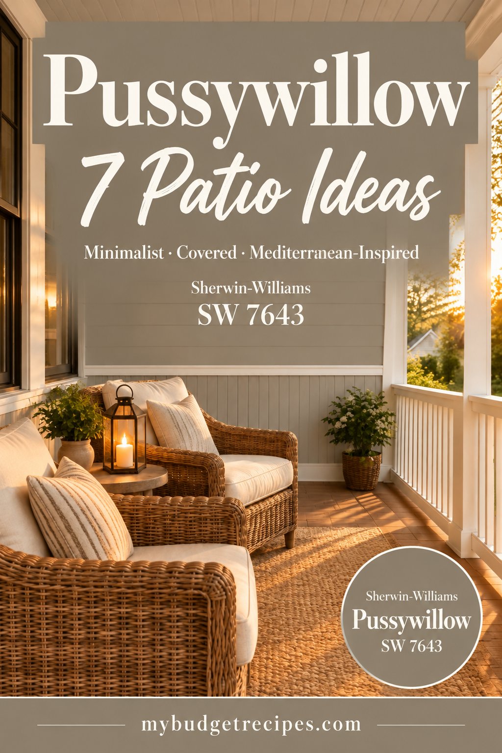 Sherwin-Williams Pussywillow: 7 Patio Ideas